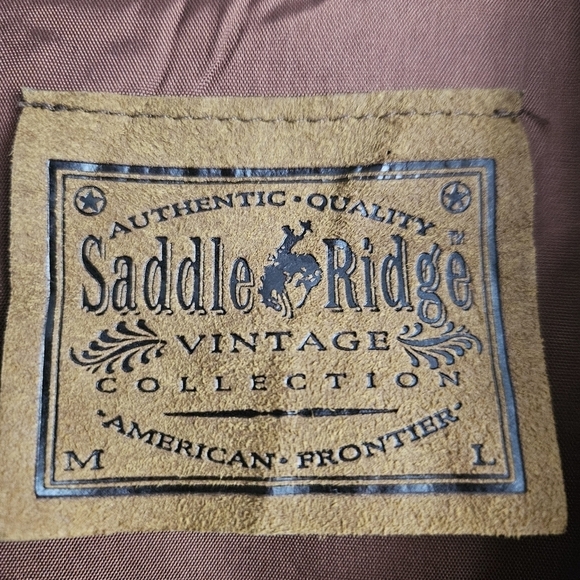Saddle Ridge Vintage Collection Southwestern Jacket Brown Size Small M/L - Picture 10 of 10